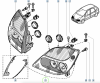 Original Phare gauche Renault Scénic 1 I Lift, 7701047604
